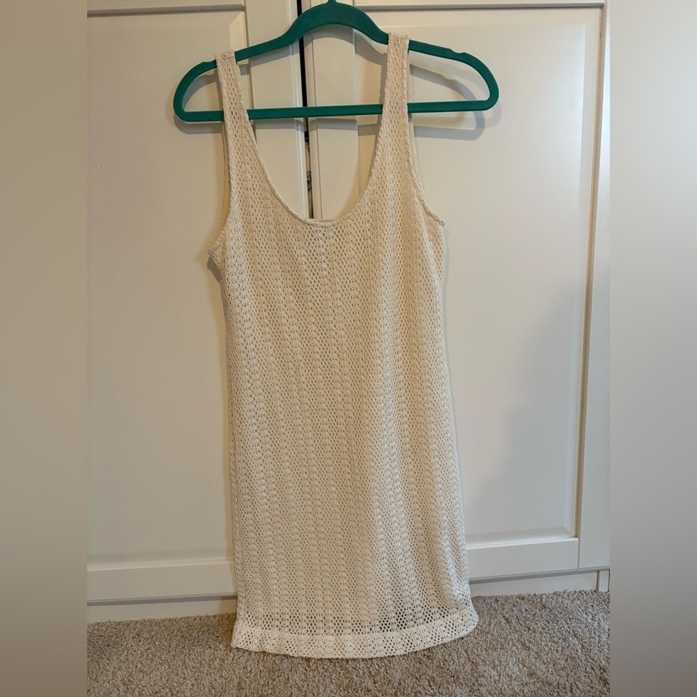 Banana Republic Heritage Cream crochet mini dress
